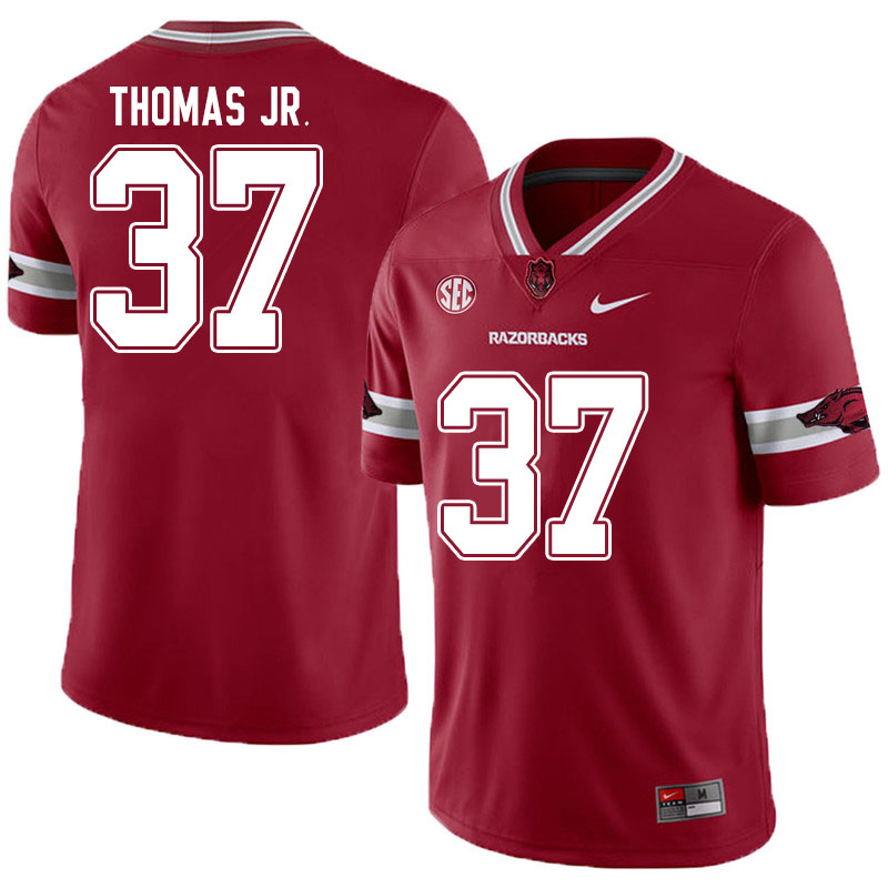 Men #37 Eric Thomas Jr. Arkansas Razorbacks College Football Jerseys Sale-Alternate